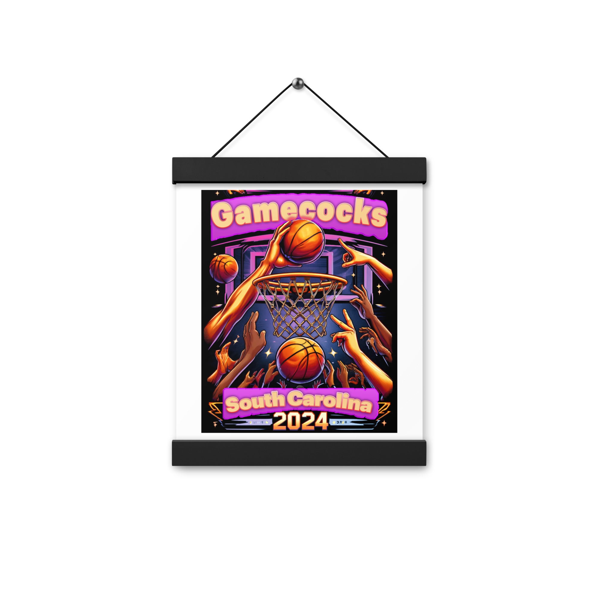 GameCocks South Carolina 2024 Women Team Poster with hangers