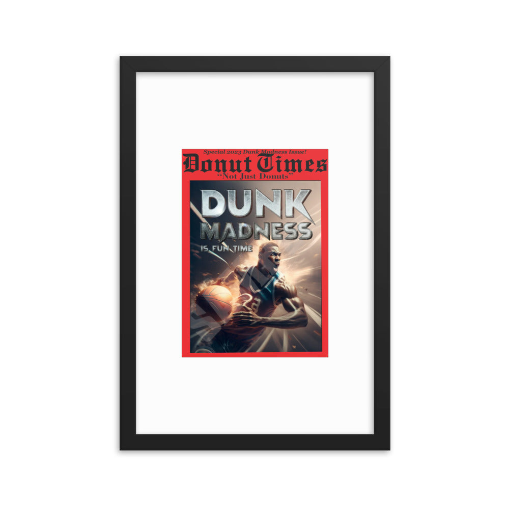 Dunk Madness Framed photo paper poster