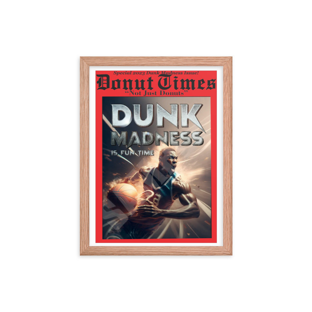 Dunk Madness Framed photo paper poster