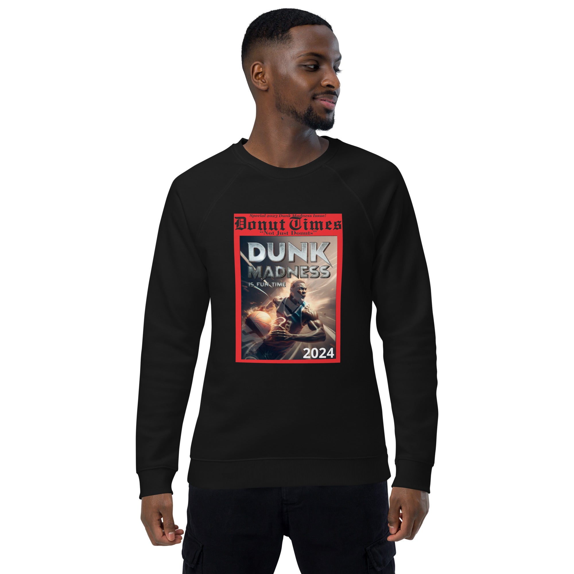 Dunk Madness Is Future Unisex organic raglan sweatshirt